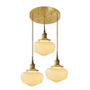 Helnys Glass LED Pendant Lights with Copper Socket - Nordic Modern Hanging Lamp