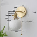 Helnys Adjustable LED Wall Sconce with Pull Chain Switch