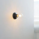 Helnys Modern Ceramic LED Wall Sconce Light for Bathroom or Bedside
