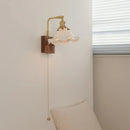 Helnys LED Wall Lights Wood Walnut Brass Rotatable Sconce Nordic Modern Stair Light