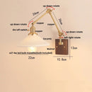 Helnys Rotatable Wood Ceramic Wall Sconce with Pull Chain Switch