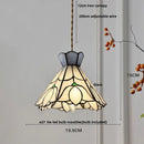 Helnys Tiffany Style Glass LED Pendant Lights for Dining Kitchen Restaurant