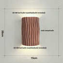 Helnys Double LED Wall Lamp Sconce Nordic Modern Home Decor Resin Mirror Light