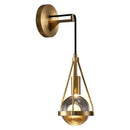 Helnys Crystal LED Wall Lights - Nordic Copper Modern Indoor Decor Wandlamp