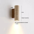Nordic Modern Helnys Wood Canopy LED Wall Lights Iron Bedside Lamp