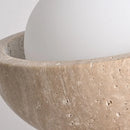 Helnys Nordic Modern LED Ceiling Light Yellow Stone Wood White BallLuxury Ceiling Lamp