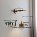 Helnys Wooden LED Wall Sconce | Japan Style Home Lighting Fixtures