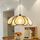 Helnys 50CM Rattan Flower Pendant Lamp LED Indoor Hanging Light Nordic Modern