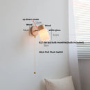 Helnys White Glass LED Wall Sconce Modern Home Decor Stair Light