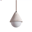 Helnys White Glass LED Pendant Light Fixture Nordic Modern Hanging Lamp