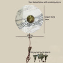 Helnys Square Bulgari Stone Wall Light for Living Room and Bedroom