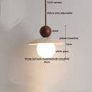 Helnys Wood Stone LED Pendant Light - Vintage Loft Hanging Lamp Fixture