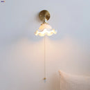Helnys LED Wall Lights Pull Chain Switch Bedroom Bedside Lamp