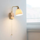 Helnys Modern LED Wall Sconce Rotatable White Ceramic Vanity Light