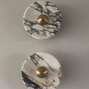 Helnys Round Bulgari Stone LED Wall Lamp Bedside Lighting