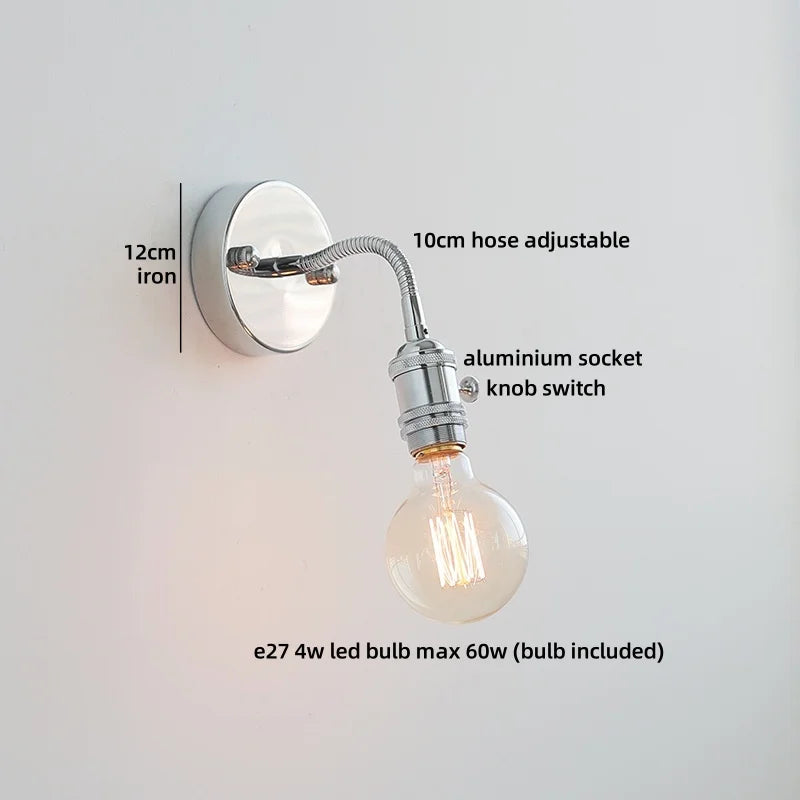 Helnys Nordic LED Wall Sconce, White Glass Lampshade, Bathroom Mirror Stair Light