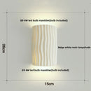 Helnys Double LED Wall Lamp Sconce Nordic Modern Home Decor Resin Mirror Light