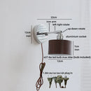 Helnys LED Wall Lamp Sconce with Witch Switch for Bedroom Reading, Bathroom, Stair Light