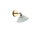 Helnys Glass Wall Light with Pull Chain Switch and LED Plug-in for Bedroom Lighting