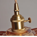 Helnys Nordic Amber Glass LED Pendant Lamp Adjustable Hanging Light