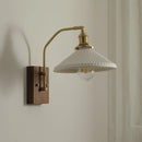 Helnys Copper Ceramic LED Wall Light Rotatable Indoor Lamp E27 Home Decor