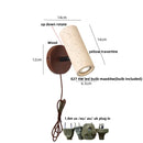 Helnys Travertine Stone LED Wall Sconce Up Down Rotatable Stair Light