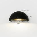 Helnys White Glass Stone LED Wall Lamp for Living Room Bedroom Wabi Sabi Mirror Light