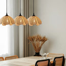 Helnys Rattan Wicker Petal LED Pendant Light - Japanese Style Hanglamp