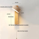 Helnys Wood Canopy LED Wall Light - Japan Style Bedside Lamp