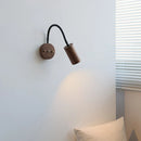 Helnys Wooden Bedside LED Wall Lamp Japan Style Home Decor Fixture