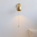 Helnys Copper Lampshade LED Wall Light - Modern Nordic Bedroom Balcony Up Down Lamp