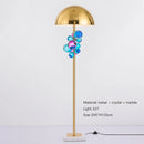 Helnys Mushroom Glass Ball Table Lamp for Living Room Bedroom Study Hotel