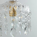 Helnys Nordic Crystal Glass Wall Sconce LED Light Fixture Antique Brass Gold Bedroom Lamp