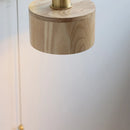 Helnys Modern Ash Wood LED Wall Lamp with Pull Chain Switch