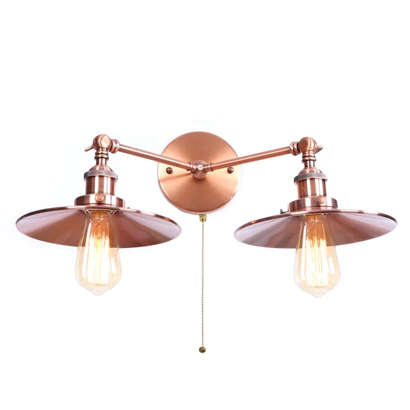 Helnys LED Wall Light Two Heads Decor Pink Loft Wandlamp