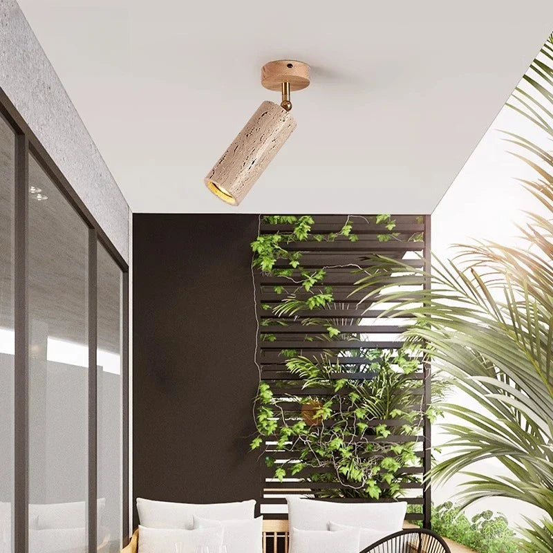 Helnys Copper Stone LED Ceiling Lights - Japan Style Ceiling Lamp