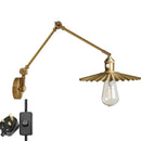 Helnys Copper Arm LED Wall Sconce Pull Chain Switch Nordic Luminaria