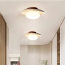 Helnys Yellow Travertine LED Ceiling Light - Wabi Sabi Home Decor