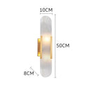 Helnys Nordic LED Wall Lamp Sconce with Marble Lampshade