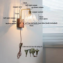 Helnys Clear Glass LED Wall Light Fixture for Modern Nordic Design