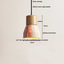 Helnys Nordic LED Pendant Lamp Adjustable Wood Hanging Light