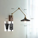 Helnys Nordic Ceramic Wall Lamp with Pull Chain Switch, LED Living Room Bedroom Light