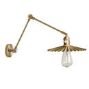 Helnys Copper Arm LED Wall Sconce Pull Chain Switch Nordic Luminaria