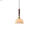 Helnys Ceramic Copper Knob LED Pendant Light Fixture - Modern Nordic Adjustable Hanging Lamp