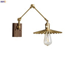 Helnys Copper Arm LED Wall Sconce Pull Chain Switch Nordic Luminaria