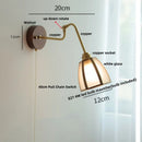 Helnys Copper Rotate Arm LED Wall Light - Nordic Modern Design