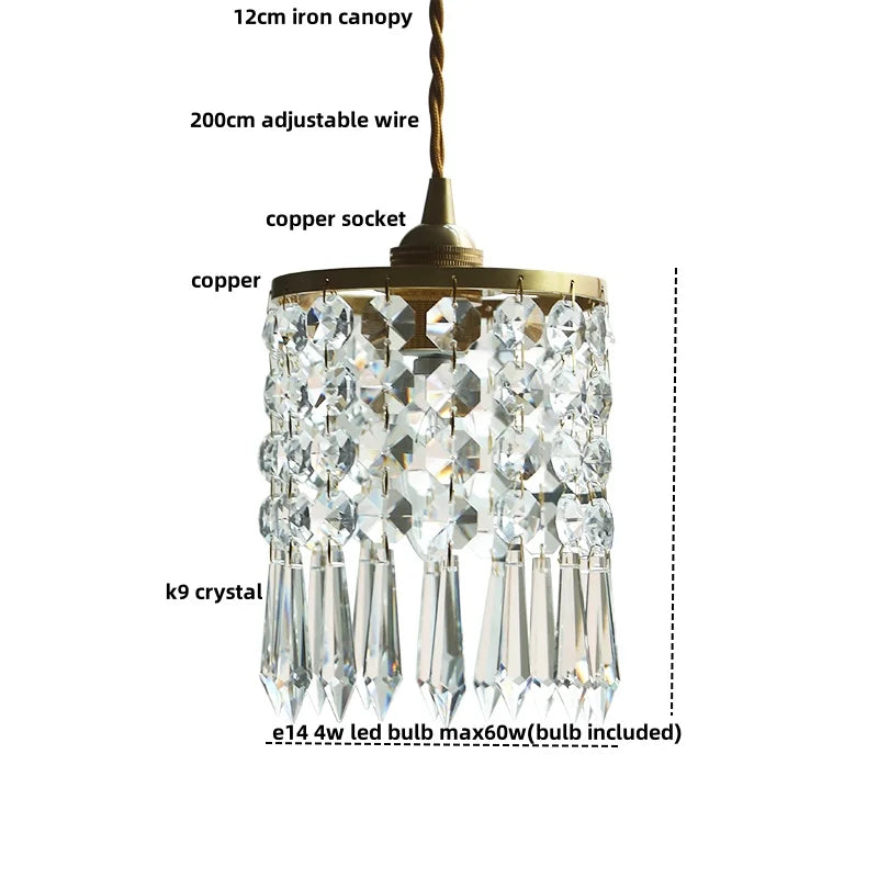 Helnys Shell LED Pendant Light: Modern Copper Hanging Lamp for Home Decor