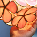 Helnys Pink Glass Petal LED Pendant Lamp for Modern Interior Decoration