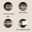 Helnys Retro Bulkhead Ceiling Light for Gas Station Garage Outdoor Commercial Lighting