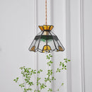 Helnys Glass Brass Pendant Lamp Adjustable LED Light for Kitchen Bar Balcony Loft